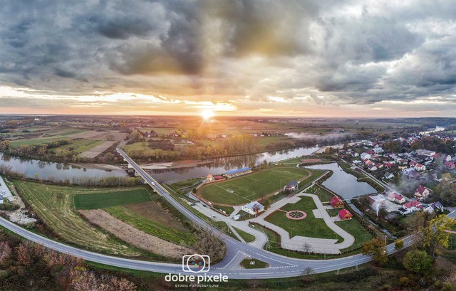 Ulanów z lotu ptaka dron